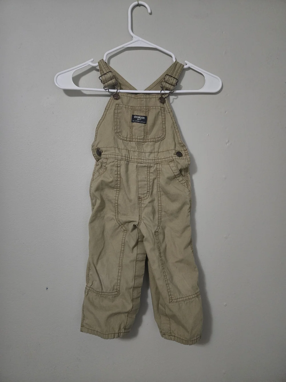 OshKosh B'gosh Toddler Tan Overalls